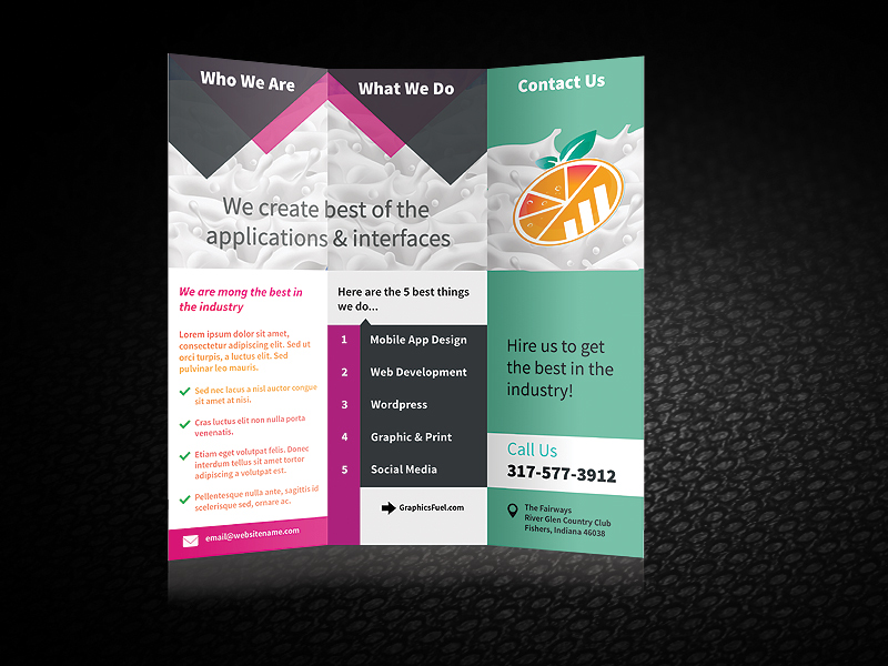 Tri-Fold Brochure Mockup